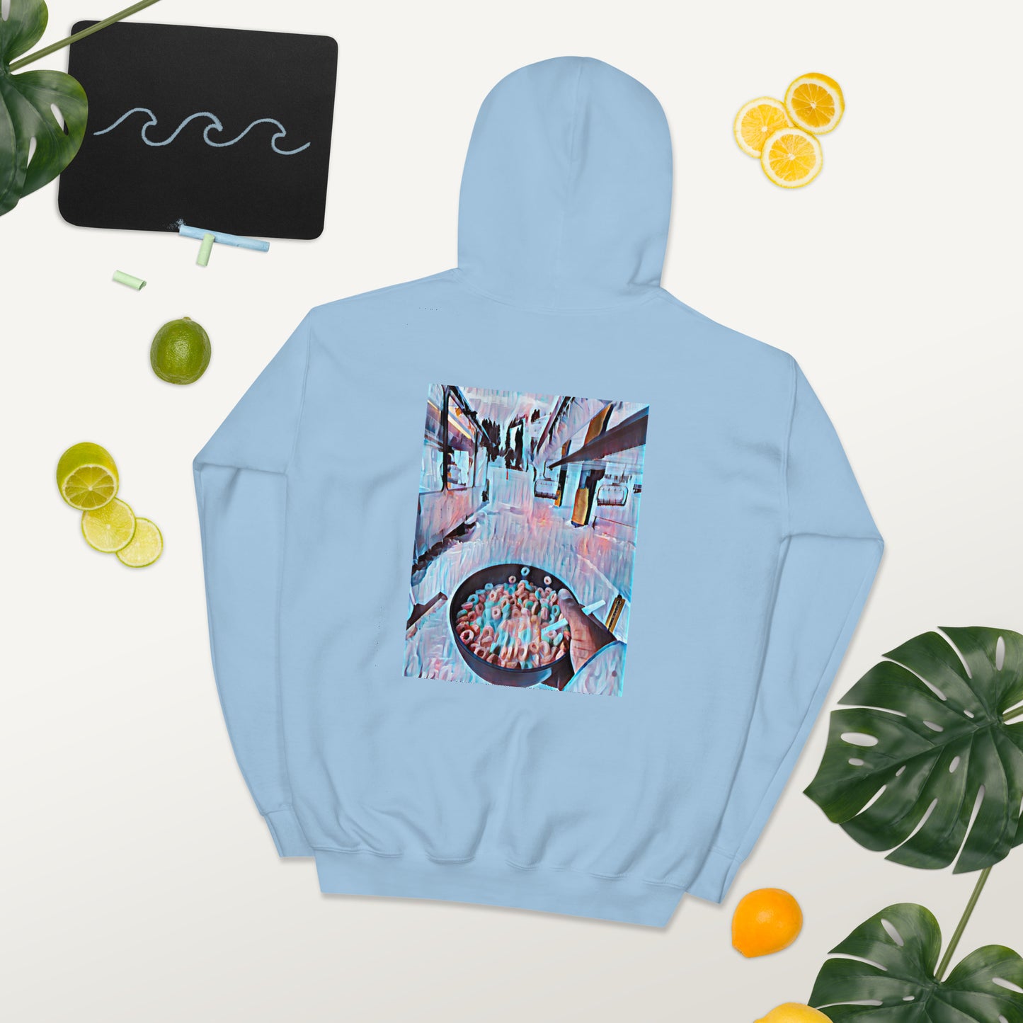Nobody likes watered down cereal, but a water color picture is cool (hoodie)